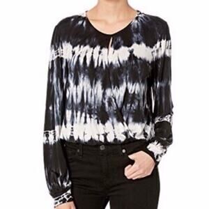 Young Fabulous & Broke Women’s Jayden Wrap Front Popover Boho Tie Dye Blouse
